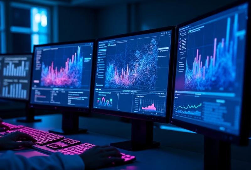 SaaS dashboard on a laptop