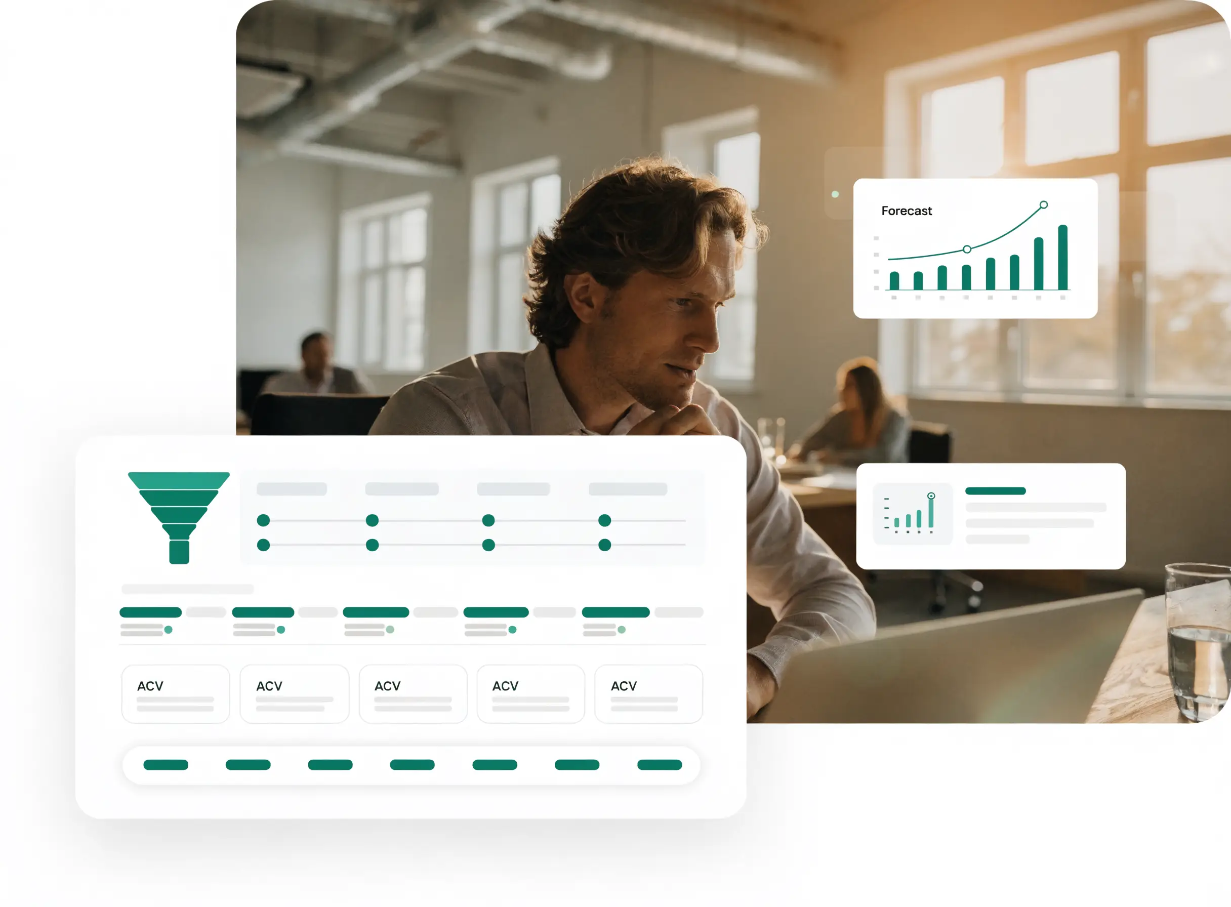 B2B revenue planning workspace showing sales pipeline, forecasting, scenarios, and board-ready outputs.